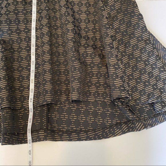 Cassis women’s fit and flare high low hem black and brown skirt. Size 12 - Picture 9 of 9